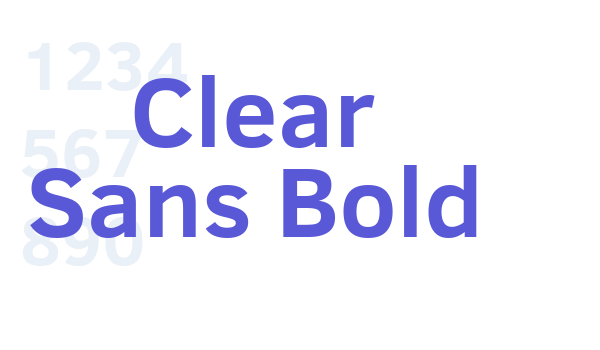 Clear Sans Bold font free