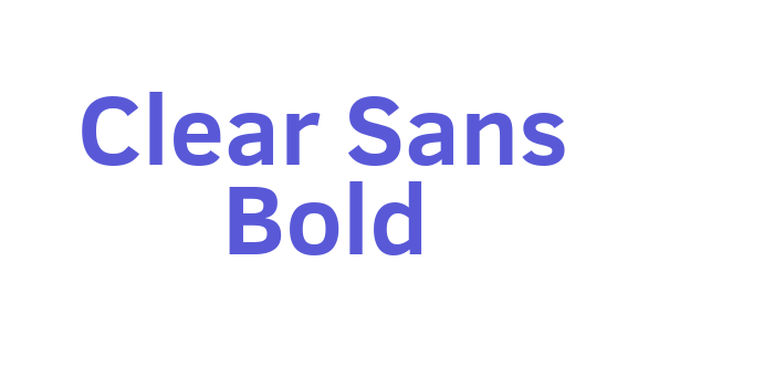 Clear Sans Bold Font Download