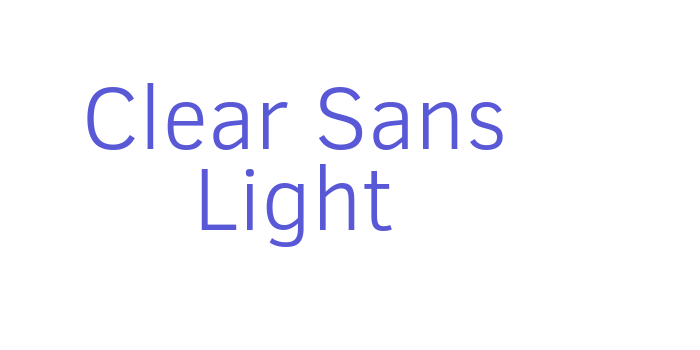 Clear Sans Light Font Download