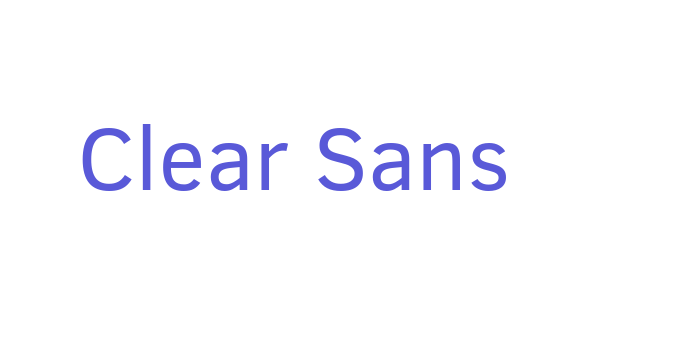 Clear Sans Font Download