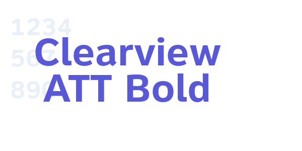 Clearview ATT Bold font free