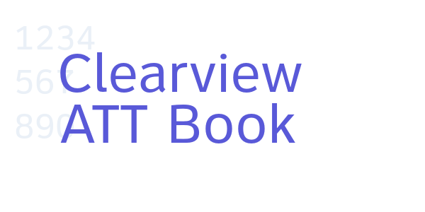 Clearview ATT Book font free