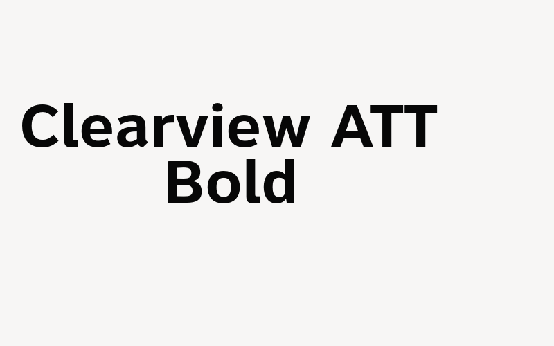 Clearview ATT Bold Font