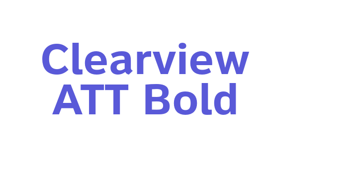 Clearview ATT Bold Font Download