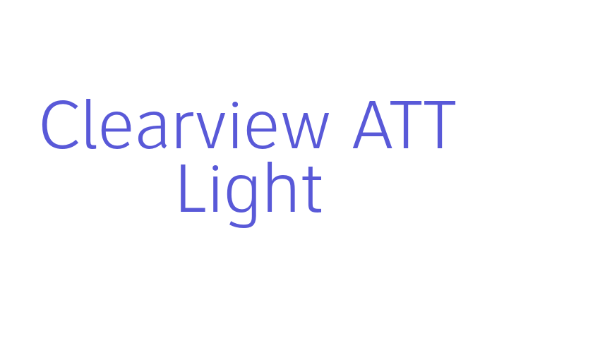 Clearview ATT Light Font Download