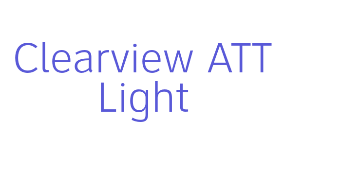 Clearview ATT Light Font Download