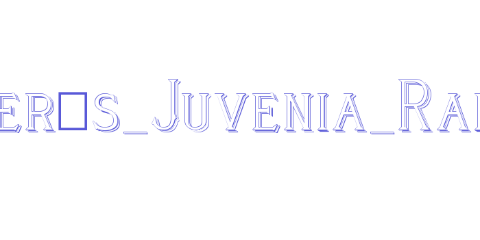 Cleaver’s_Juvenia_Raised Font Download