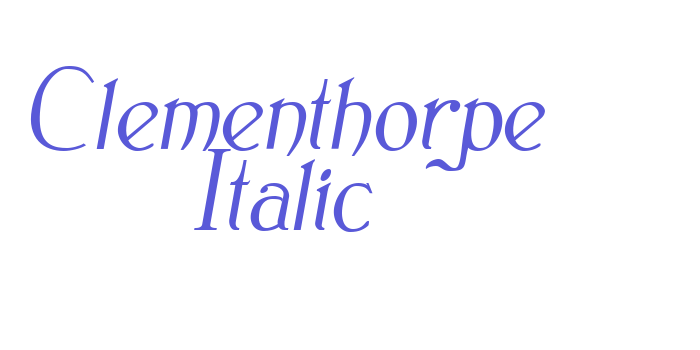 Clementhorpe Italic Font Download