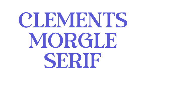 Clements Morgle Serif Font Download