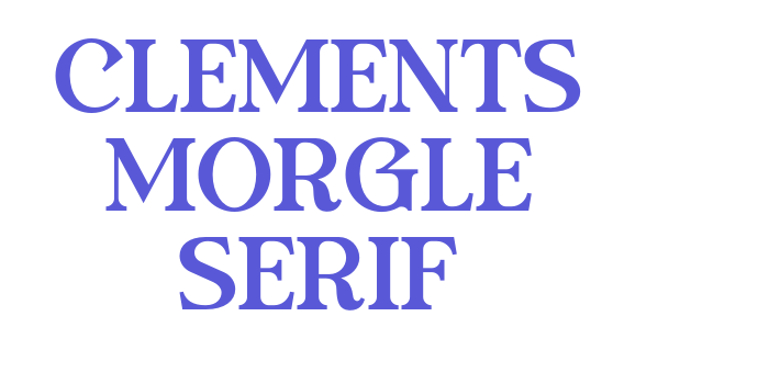 Clements Morgle Serif Font