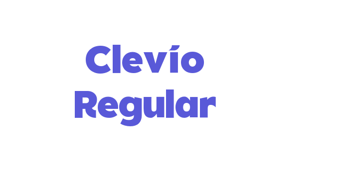 Clevio Regular Font