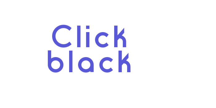 Click black Font Download