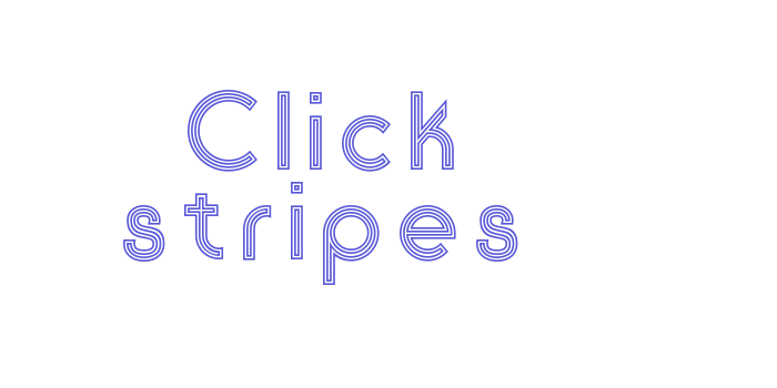 Click stripes Font Download