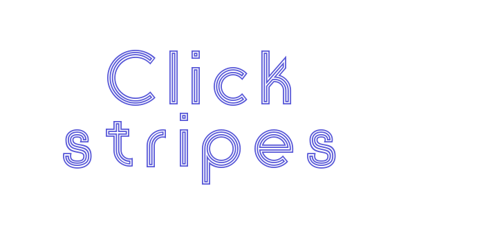 Click stripes Font