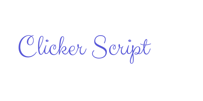 Clicker Script Font