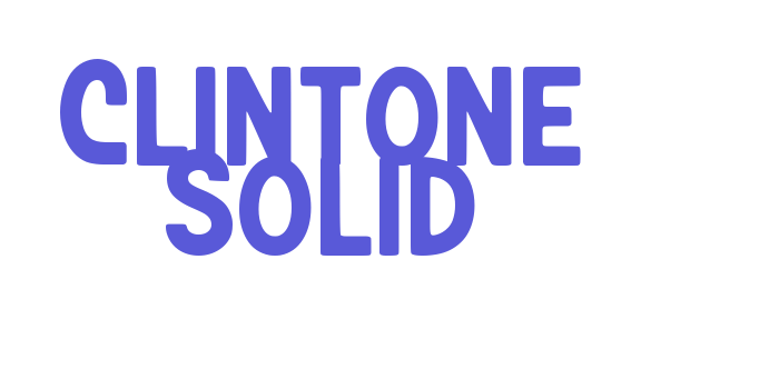 Clintone Solid Font Download