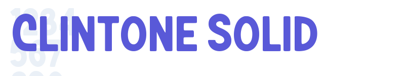 Clintone Solid-related font