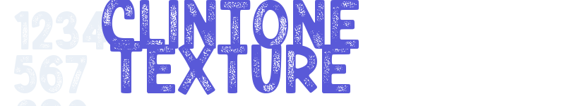 Clintone Texture-related font