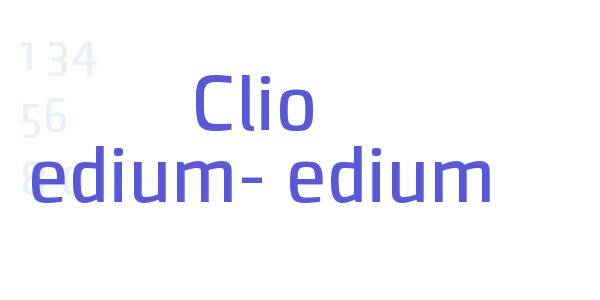 Clio Medium-Medium font free