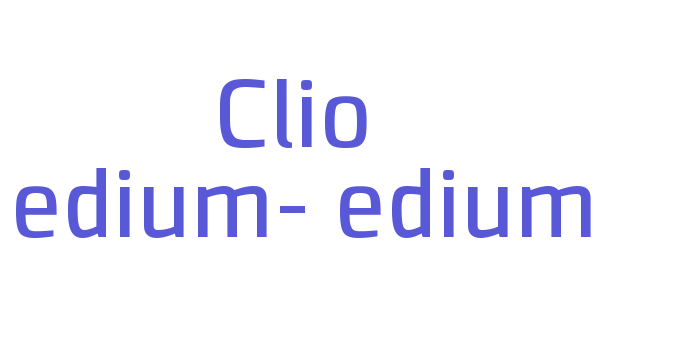 Clio Medium-Medium Font