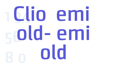 Clio Semi Bold-Semi Bold Font Download