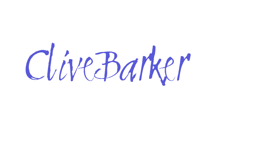 CliveBarker Font Download