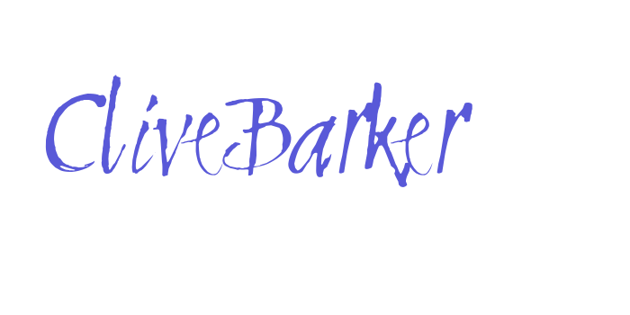 CliveBarker Font Download