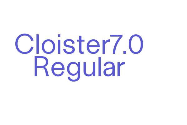 Cloister7.0 Regular Font