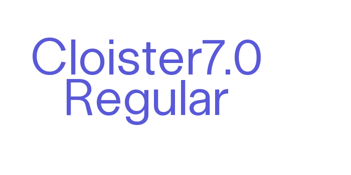 Download Cloister7.0 Regular Font