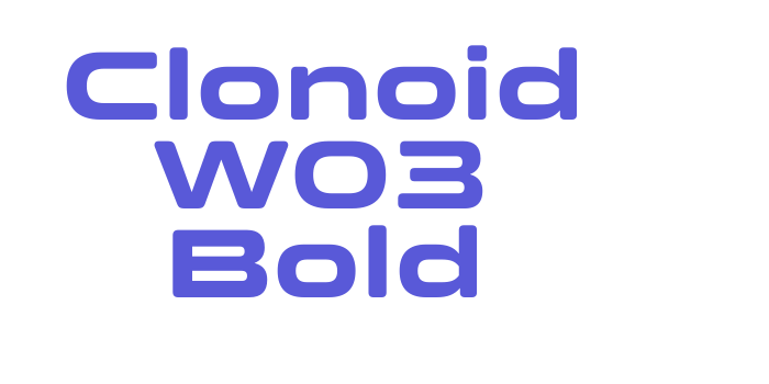 Clonoid W03 Bold Font Download