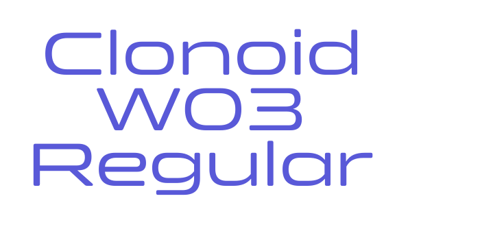 Clonoid W03 Regular Font Download