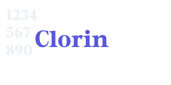 Clorin font free