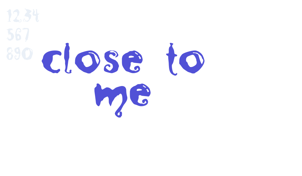 Close to Me-font-download