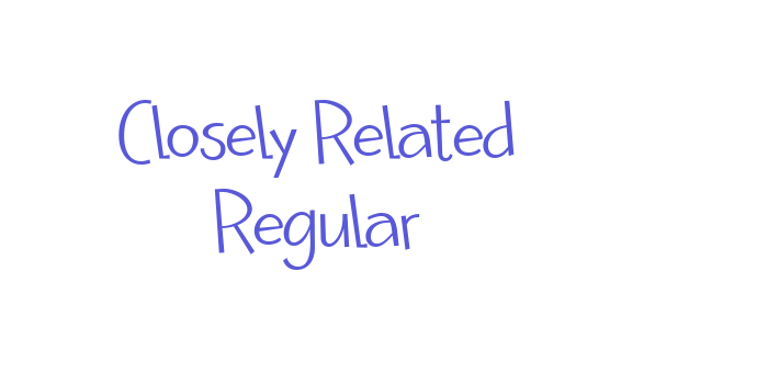 Closely Related Regular Font Download