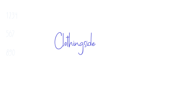 Clothingside font free