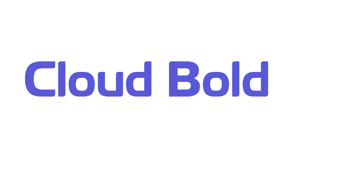 Cloud Bold Font