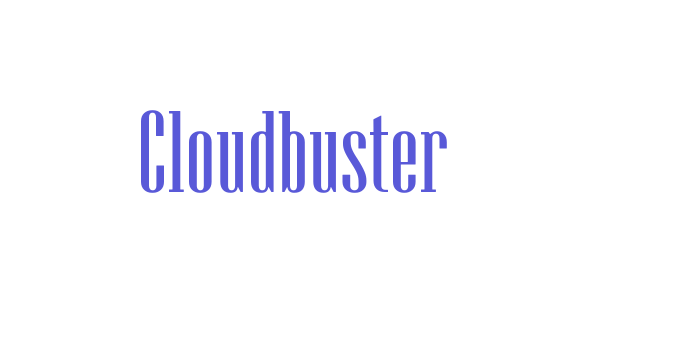 Cloudbuster Font