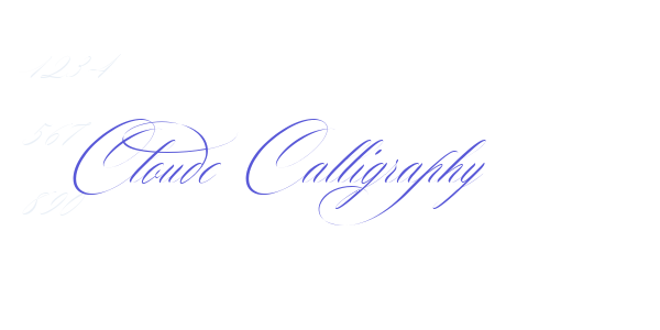 Cloude Calligraphy font