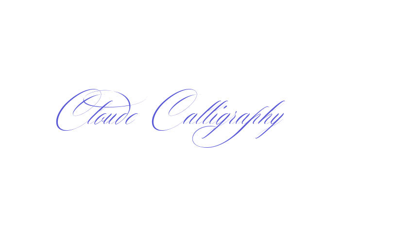 Cloude Calligraphy Font Download