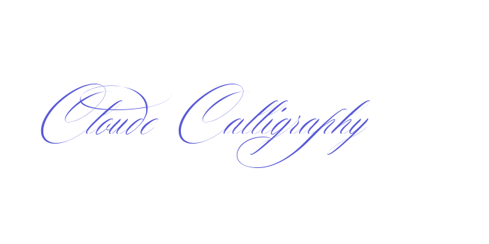 Cloude Calligraphy Font