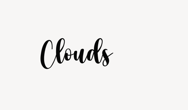 Clouds Font