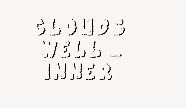 Clouds well – Inner Font