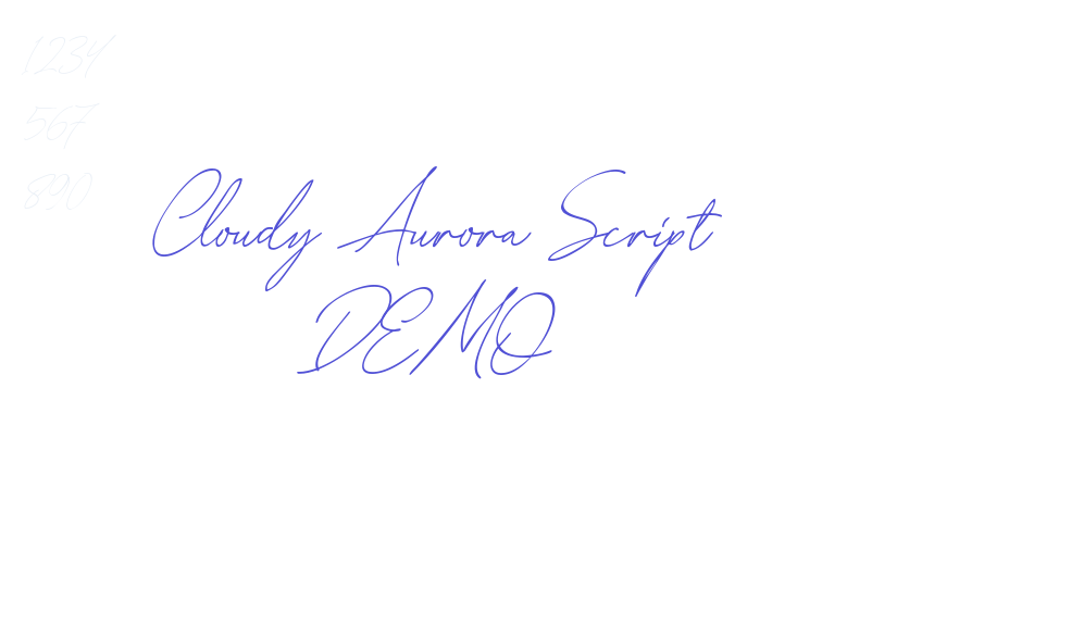 Cloudy Aurora Script DEMO-font-download