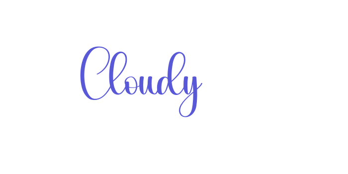 Cloudy Font Download