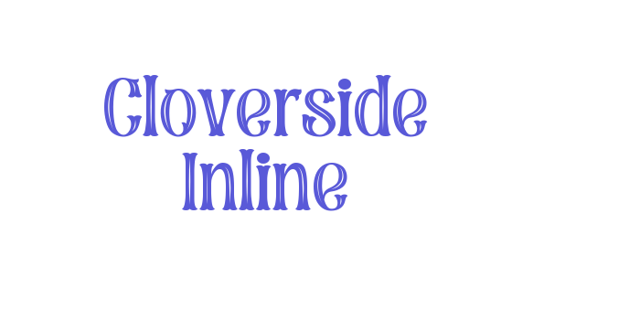 Cloverside Inline Font Download