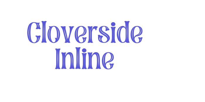 Cloverside Inline Font