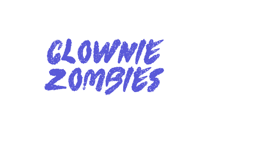 Clownie Zombies Font Download