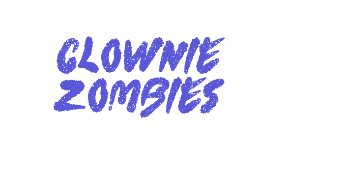 Clownie Zombies Font Download