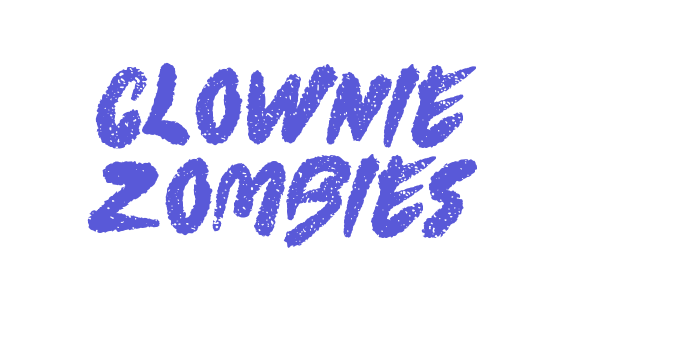 Clownie Zombies Font