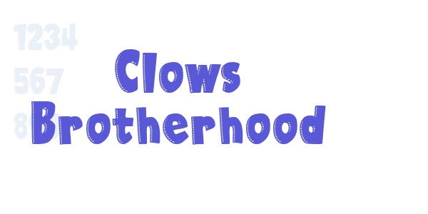 Clows Brotherhood font free